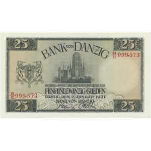 Danzig, 25 guldenů 1931 - B/C -