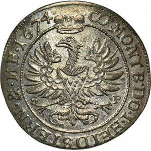 Schlesien, Herzogtum Olesnica, Sylvius Frederick, 6 Krajcars Olesnica 1674 SP