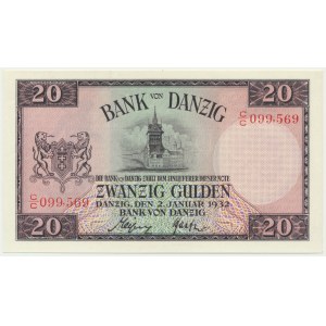 Danzig, 20 guldenov 1932 - C/C -