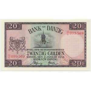Danzig, 20 Gulden 1932 - C/C -