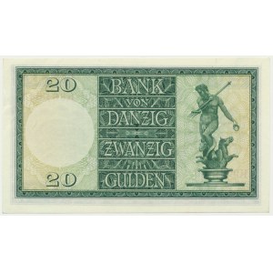 Danzig, 20 guldenů 1937 - K -