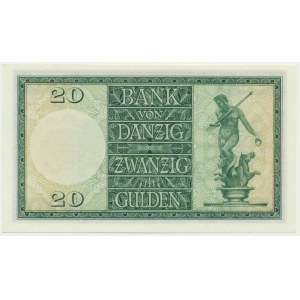 Danzig, 20 guldenů 1937 - K/A -