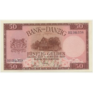 Danzig, 50 Gulden 1937 - H -