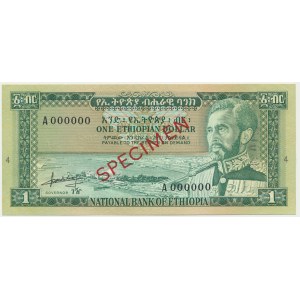 Etiopie, 1 dolar (1966) - MODEL -.