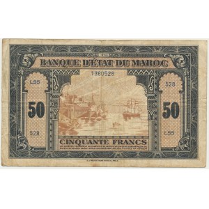 Maroko, 50 franků 1943