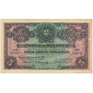 Mosambik, 5 liber 1934/1942 - zrušeno -.