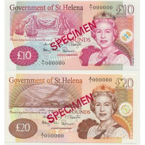 St. Helena, lot 10-20 Pounds 2012- SPECIMEN - (2 pcs.)