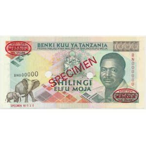 Tanzanie, 1 000 šilinků (1993) - MODEL -.