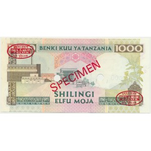 Tanzania, 1.000 Shilingi (1993) - SPECIMEN -