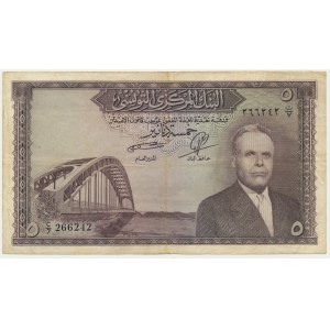 Tunisia, 5 Dinars 1958