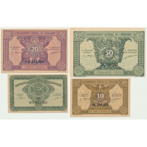Indočína Fracusa, sada 10-50 centov (1942)(4 kusy).