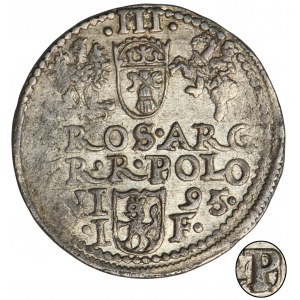 Žigmund III Vasa, Trojak Olkusz 1595 - tlač POLO