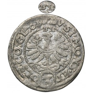 Silesia, Duchy of Münsterberg and Oels, Heinrich Wenzel and Karl Friedrich, 3 Kreuzer Oels 1620 BH - VERY RARE, initials above the Eagle