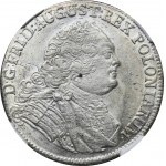 August III Sas, 1/3 Talara (półgulden) Drezno 1754 FWôF - NGC MS63