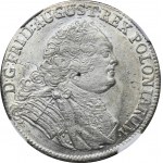 Augustus III of Poland, 1/3 Thaler Dresden 1754 FWôF - NGC MS63