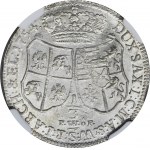 August III Sas, 1/3 Talara (półgulden) Drezno 1754 FWôF - NGC MS63