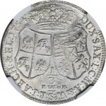 Augustus III of Poland, 1/3 Thaler Dresden 1754 FWôF - NGC MS63
