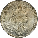 Augustus III Saský, Trojak Lipsko 1754 EC - NGC MS62 - vzácný, ex. Potocki