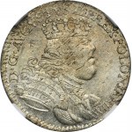 Augustus III of Poland, 3 Groschen Leipzig 1754 EC - NGC MS62 - RARE, ex. Potocki