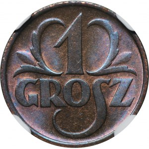 1 grosz 1935 - NGC MS65 BN