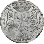 Augustus III of Poland, 1/3 Thaler Dresden 1756 FWôF - NGC MS64