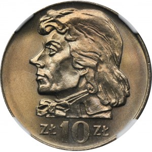 10 złotych 1970 Kościuszko - NGC MS66