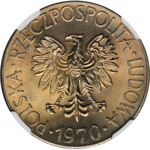 10 gold 1970 Kosciuszko - NGC MS66