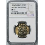 10 złotych 1970 Kościuszko - NGC MS66