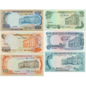 Vietnam, lot 50-1.000 Ðồng (1969-72)(6 pcs.)