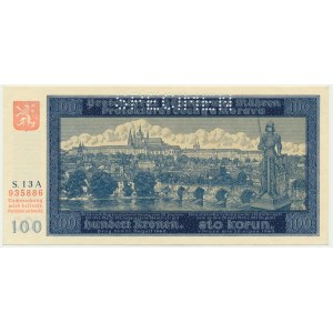 Čechy a Morava, 100 korún 1940 - MODEL -.