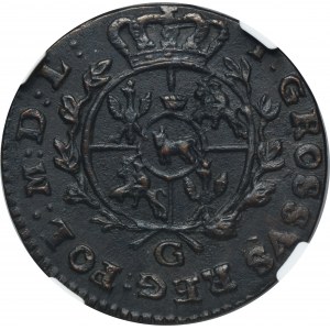 Poniatowski, Groschen Krakau 1768 G - NGC AU DETAILS