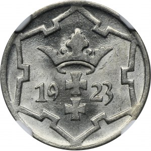 Free City of Danzig, 5 pfennige 1923 - NGC MS65