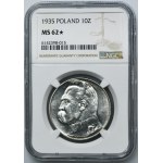 Piłsudski, 10 złotych 1935 - NGC MS62★