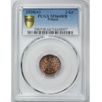 2 Pfennige 1938 - PCGS MS64 RB