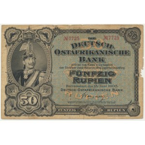 Deutschland, Ostafrika, 50 Rupien 1905