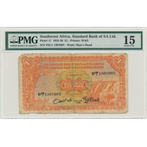 Jihoafrická republika, (Namibie), £1 1958 - PMG 15
