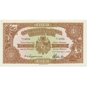 Tonga, 4 Shillings 1966