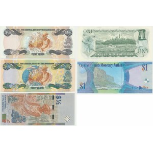Group of world banknotes with Queen Elisabeth II (5 pcs.)