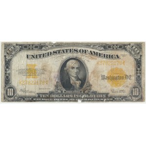 USA, Gold Zertifikat, $10 1922 - Speelman &amp; White -.