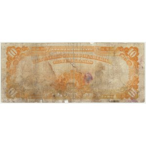 USA, zlatý certifikát, 10 dolarů 1922 - Speelman &amp; White -.