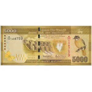 Sri Lanka, 5.000 rupii 2017