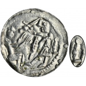 Ladislaus II. der Verbannte, Denar - Adler und Hase, Zepter und Sterne