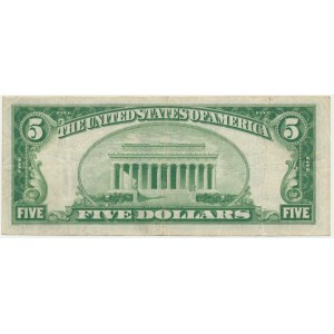 USA, Silver Certificate, 5 Dollars 1934 - Julian & Morgenthau -