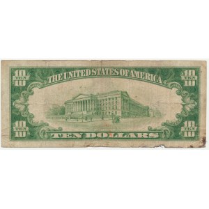 USA, Silber Zertifikat, $10 1934 - Julian &amp; Morgenthau -.