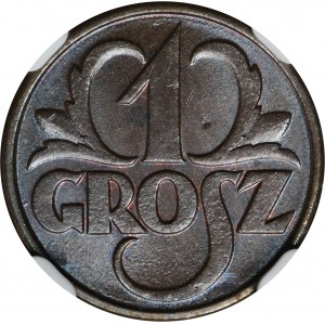 1 grosz 1931 - NGC MS65 BN