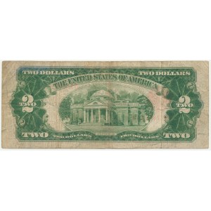 USA, Red Seal, 2 Dollars 1928 B - Woods & Mills -