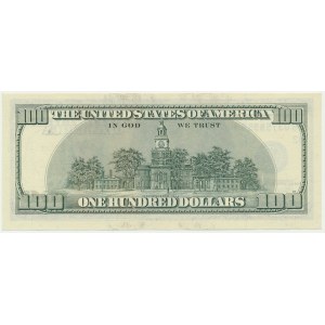 USA, Green Seal, 100 dolarů 2003 ★ - Marin &amp; Snow -.