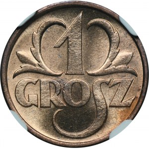 1 grosz 1938 - NGC MS66 RD