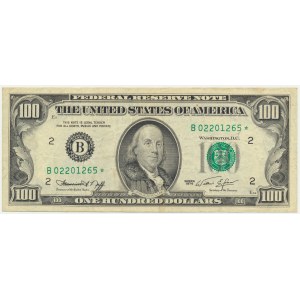 USA, Green Seal, New York, 100 Dollars 1974 ★ - star note - Neff & Simon -