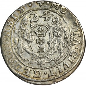 Sigismund III Vasa, 1/4 Thaler Danzig 1624/3 - PR•